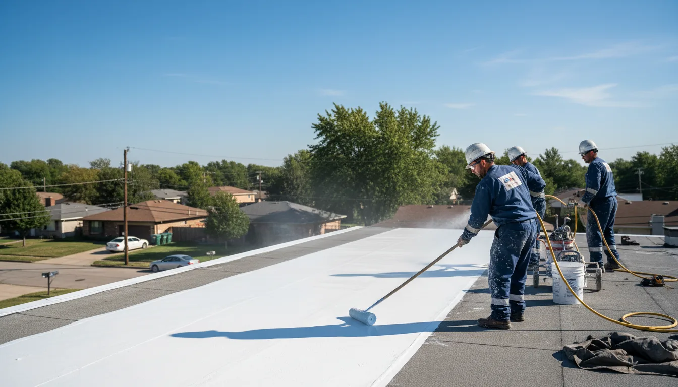 Commercial roof coating in Bloomville, OH near me